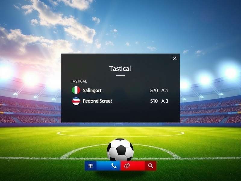 Taj Football Dreams tactical interface screenshot