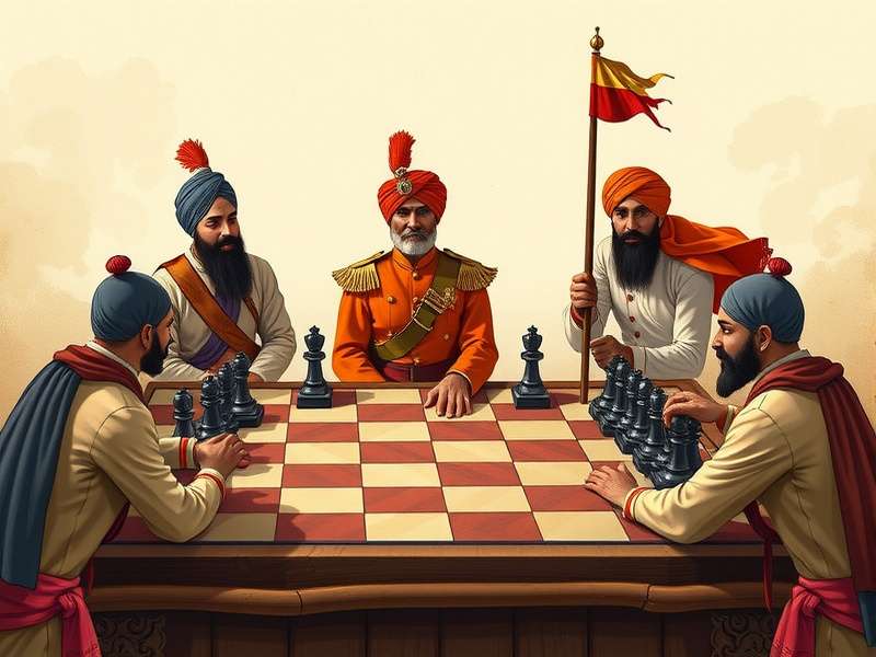 Sikh Chess Commander game pieces