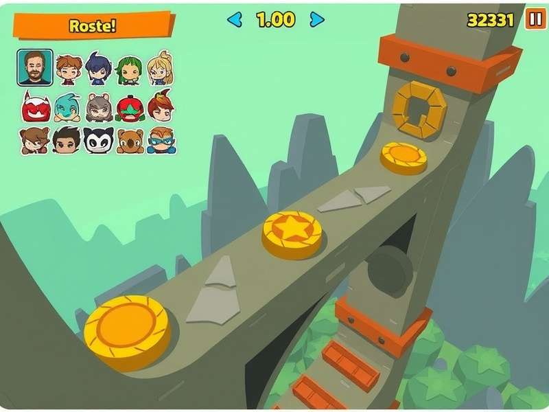 Cinnamon Speed Quest gameplay screenshot showing character navigating obstacle course