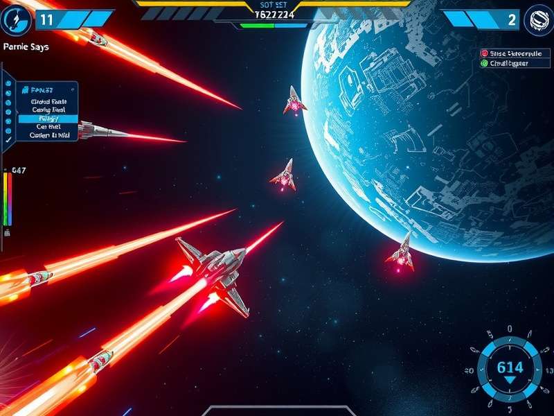 Space Shockwave development team working on game design