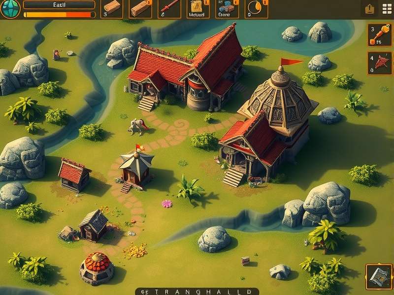 Goa Stronghold gameplay screenshot showing strategic elements