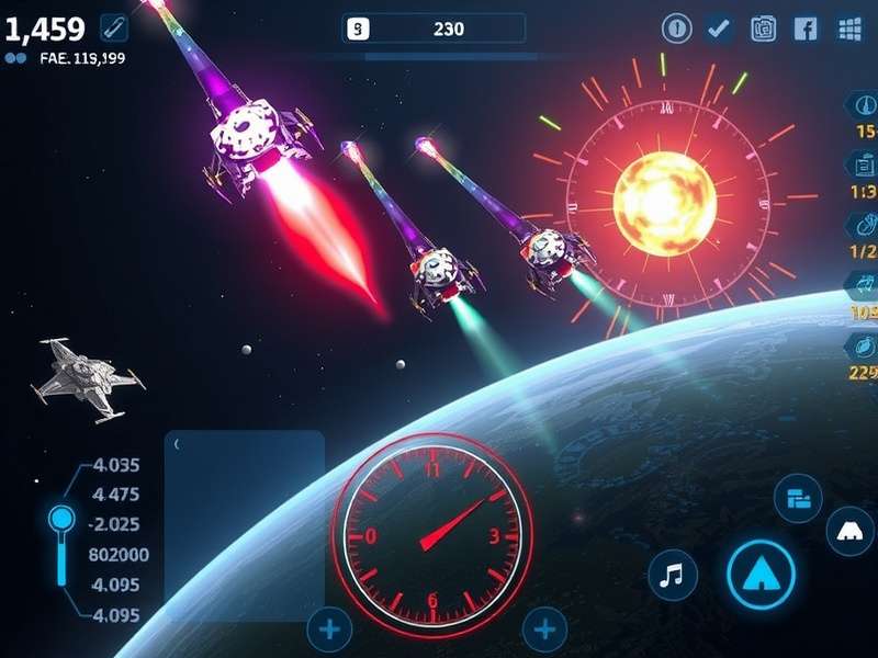 Star Strike Ace control interface and HUD