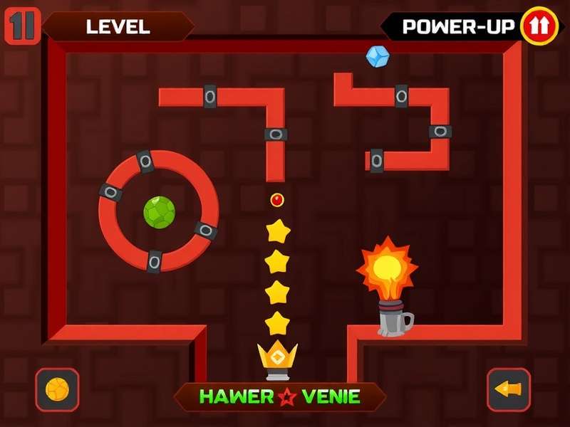 Choco Pixel Maze Runner gameplay screenshot showing maze navigation