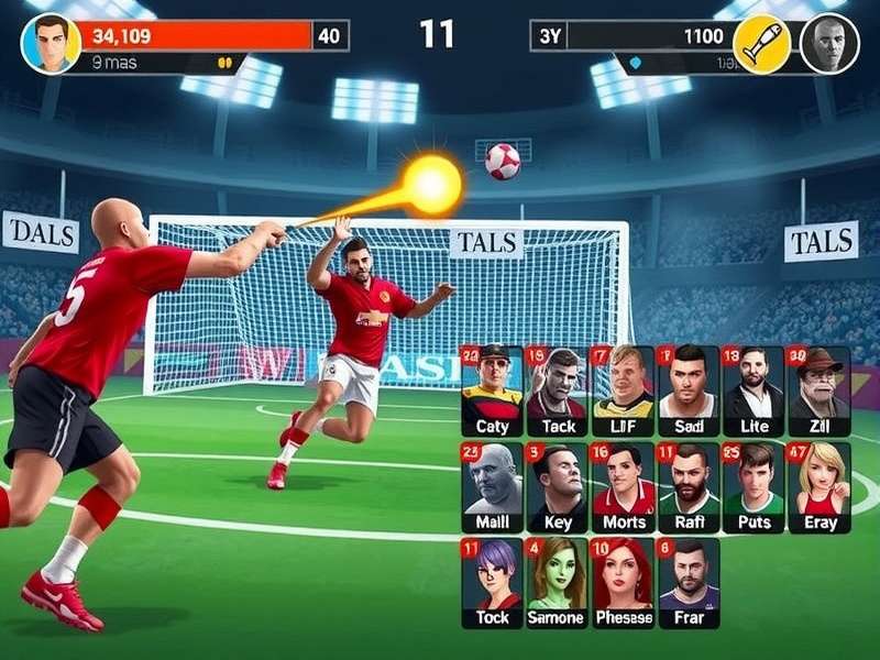 Elite Handball Warriors character selection screen showing diverse roster