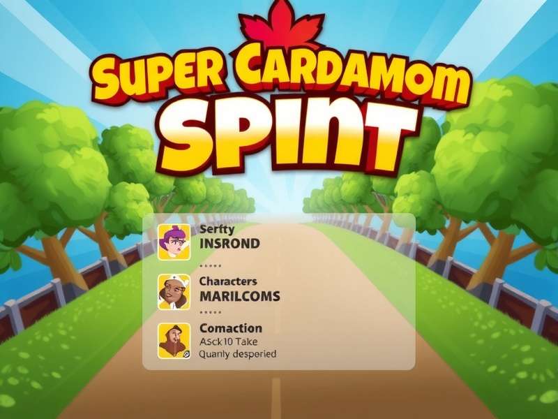Super Cardamom Sprint Character Selection Screen