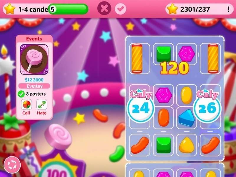 Candy Magic Carnival strategy guide showing special candy combinations