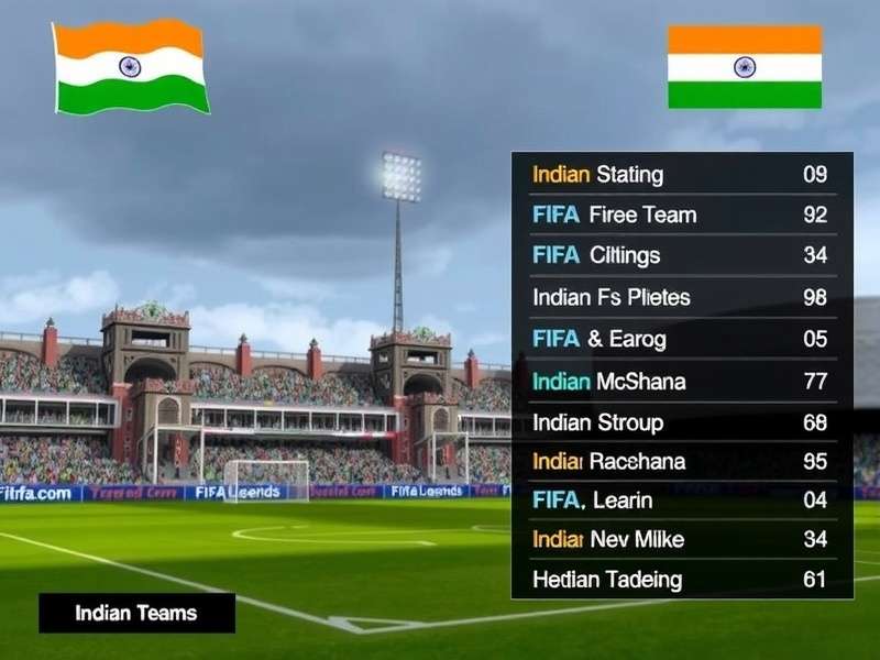 FIFA 06 Calcutta Legends menu screen showing Indian teams