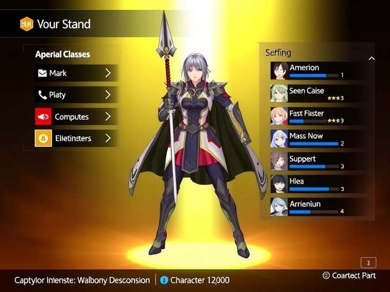 Valiant Warrior S Stand Game Main Screen