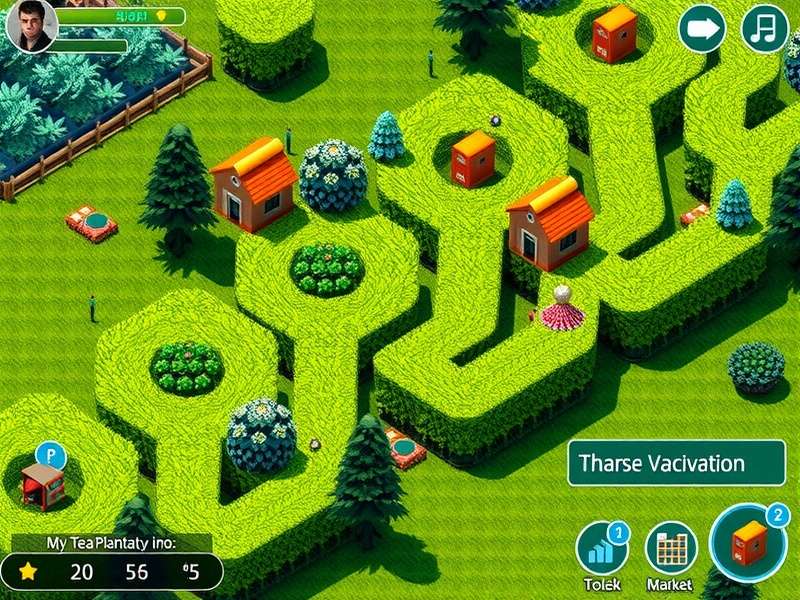 Tea harvesting process in Tea Plantation Pro game