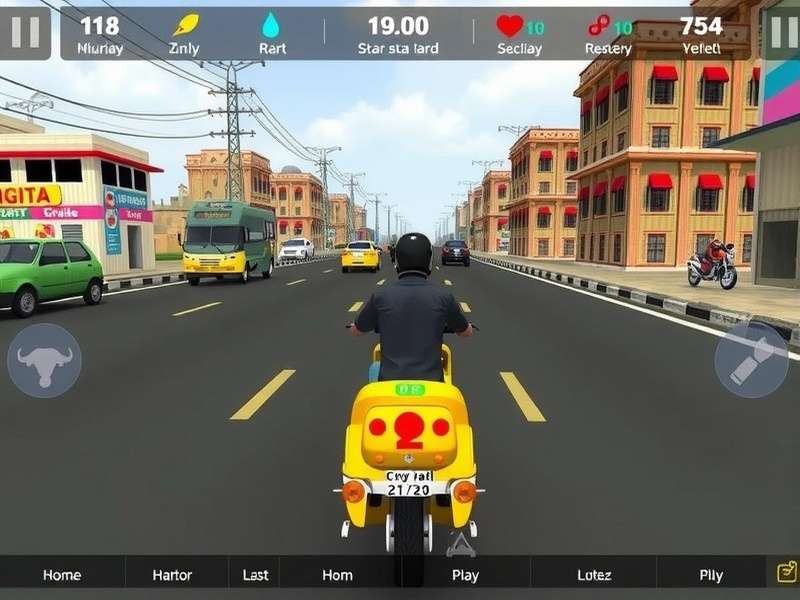 Amritsar Zippy Cruise gameplay screenshot showing racing through Amritsar streets