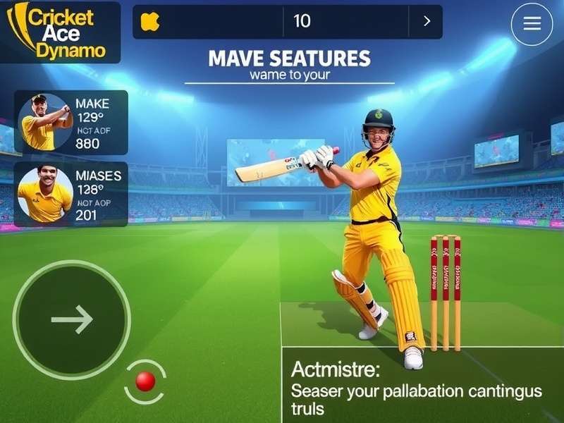 Cricket Ace Dynamo Game Interface