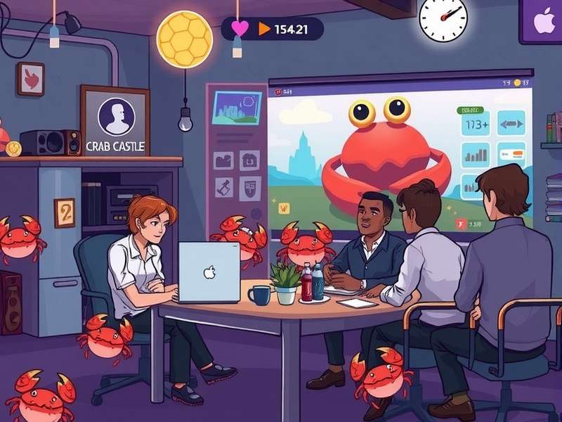 Various crab characters from Crab Castle game