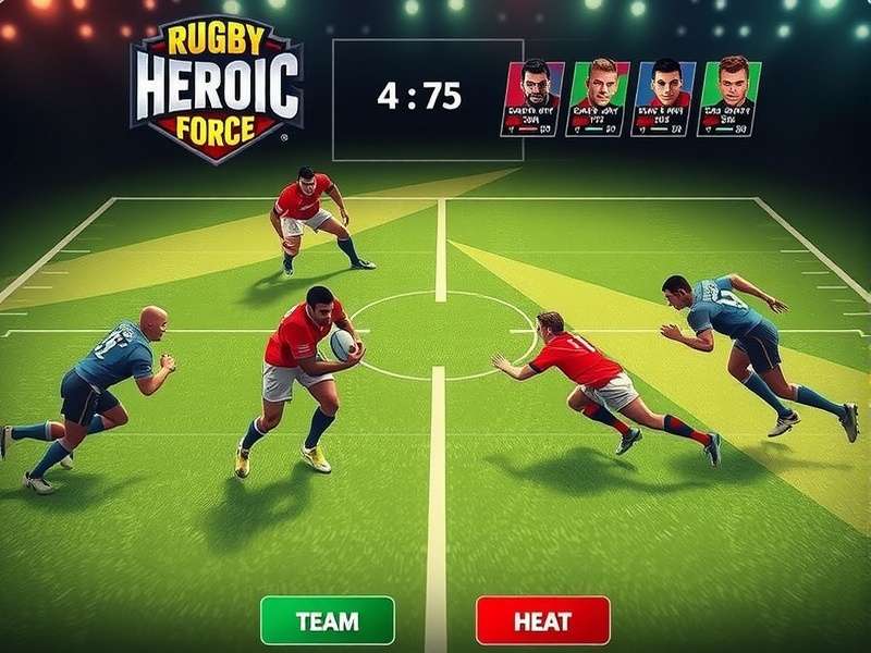 Rugby Heroic Force team customization interface