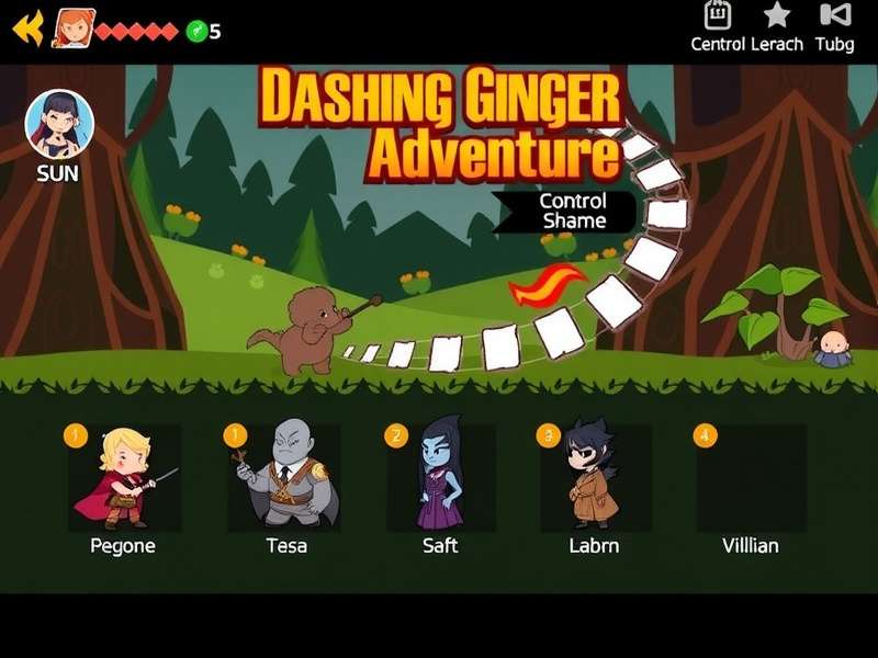 Dashing Ginger Adventure gameplay screenshot showing the main character in action