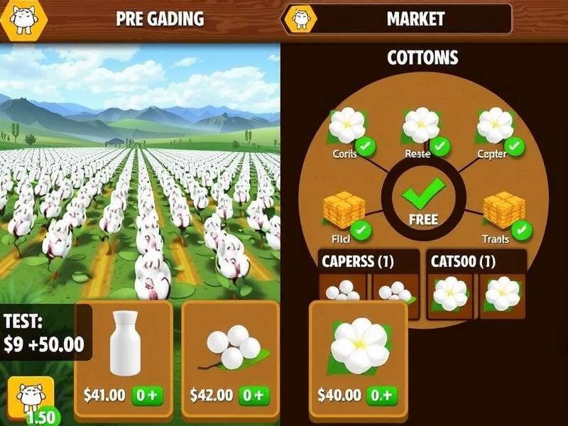 Cotton Majesty Coimbatore market interface showing cotton trading