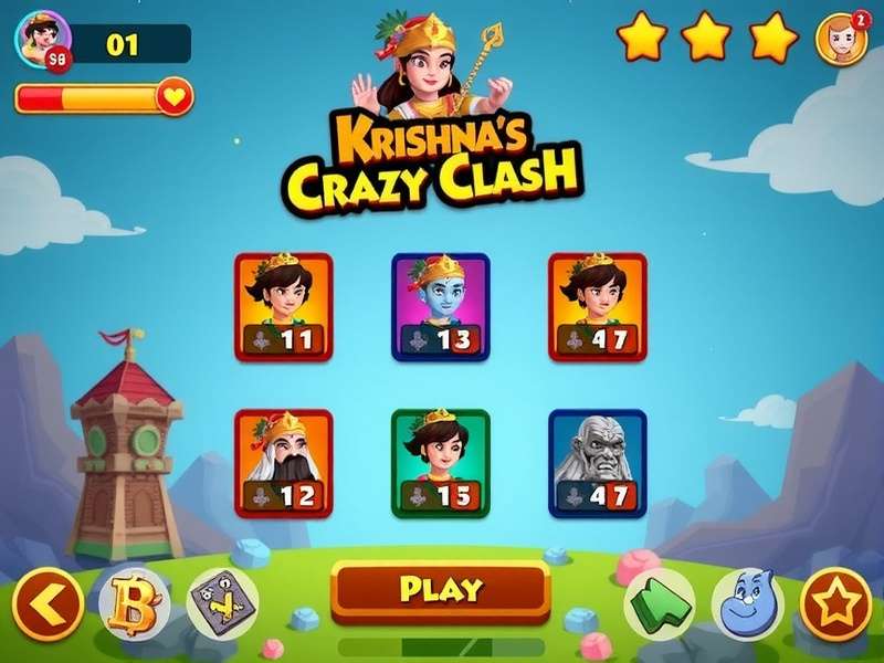 Krishna S Crazy Clash Gameplay Screenshot