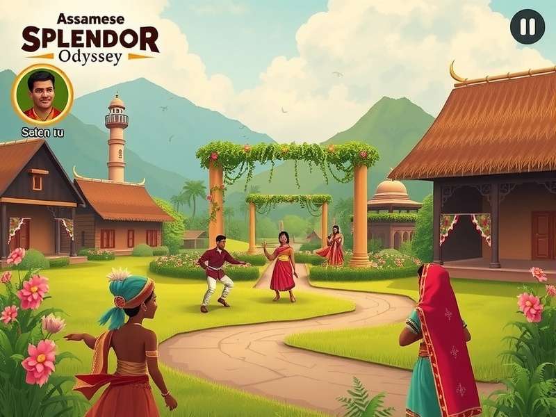 Assamese Splendor Odyssey Gameplay - Character solving cultural puzzle