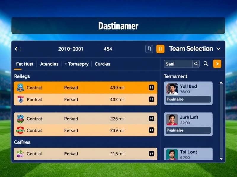 Tournament Interface in Indian T20 Fantasy Rush