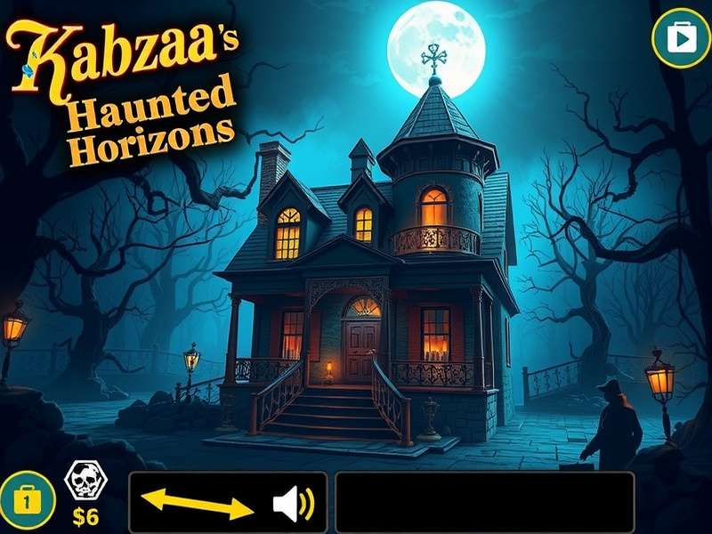 Kabzaa S Haunted Horizons main game artwork showing haunted mansion