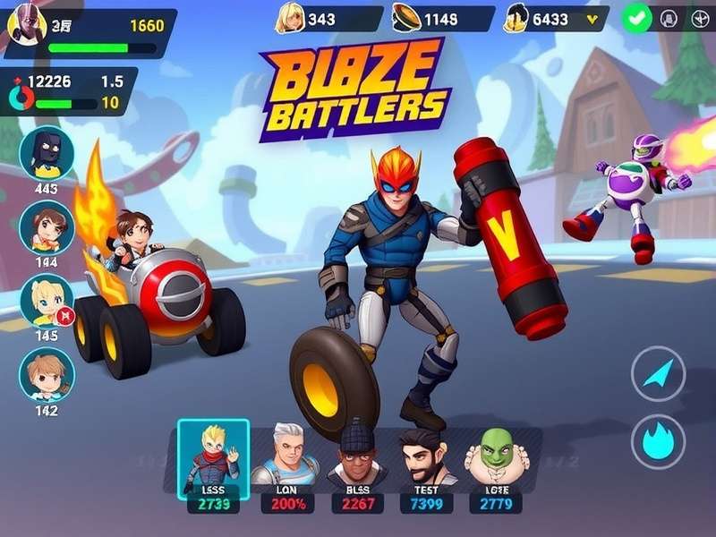 Blaze Battlers Battle Scene