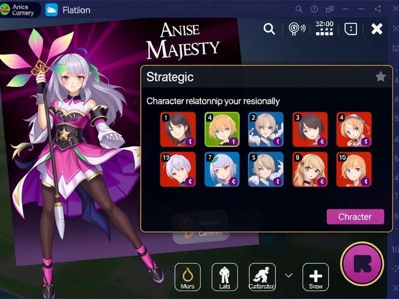 Anise Majesty gameplay screenshot showing strategic elements