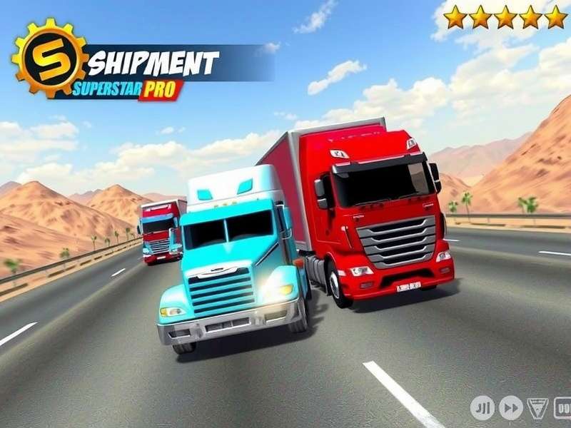 Shipment Superstar Pro feature showcase with multiple vehicles