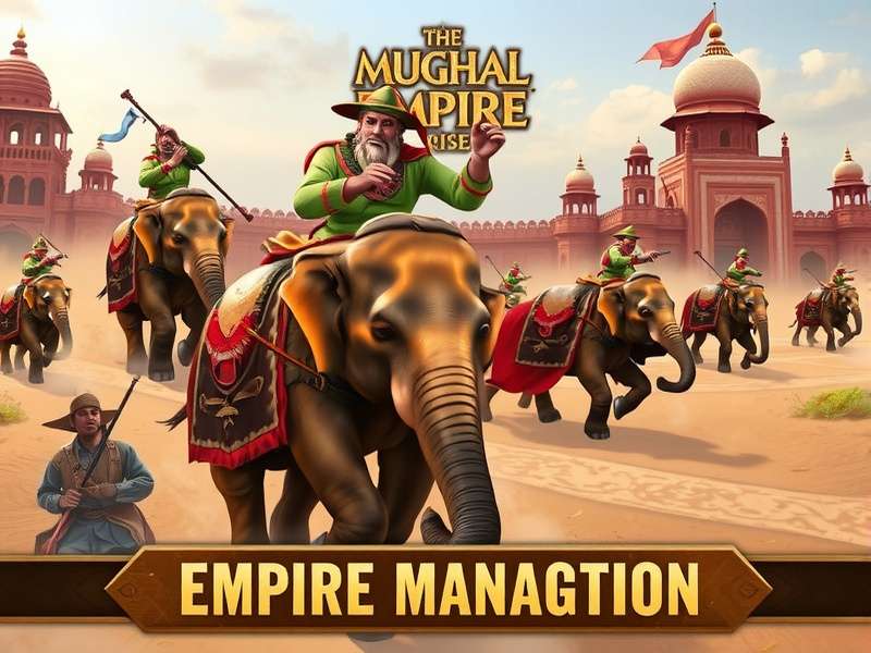 Mughal Empire Rise gameplay screenshot showing empire management