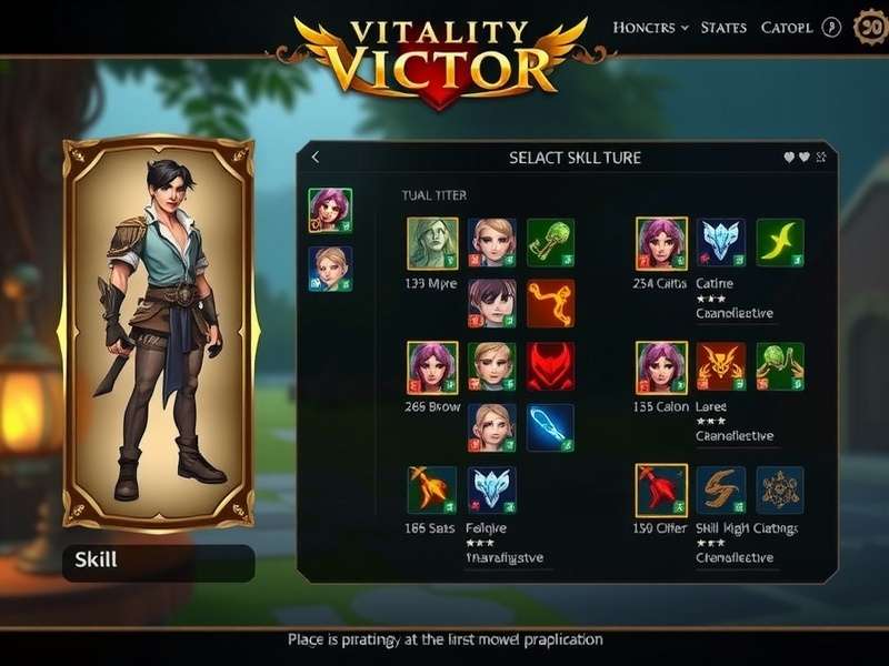 Vitality Victor gameplay screenshot showing character selection and interface