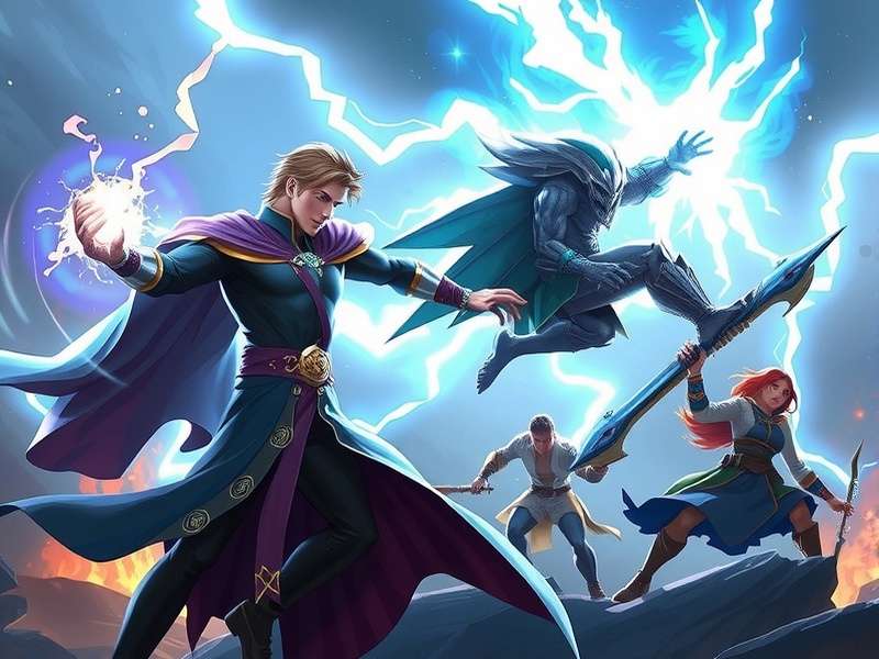 Storm Sovereign gameplay screenshot showing character using storm powers in battle