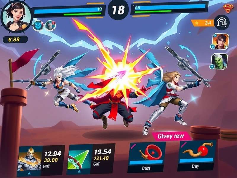 Glory Blaster Legend character selection screen