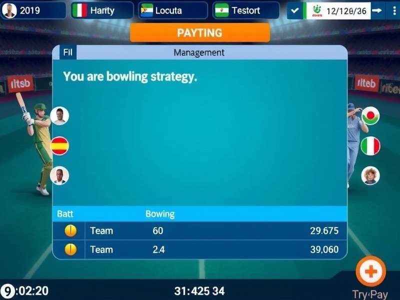 Super Indian Cricket bowling strategy setup