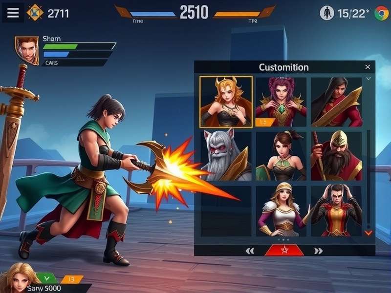 Mace Warrior Titan character customization interface