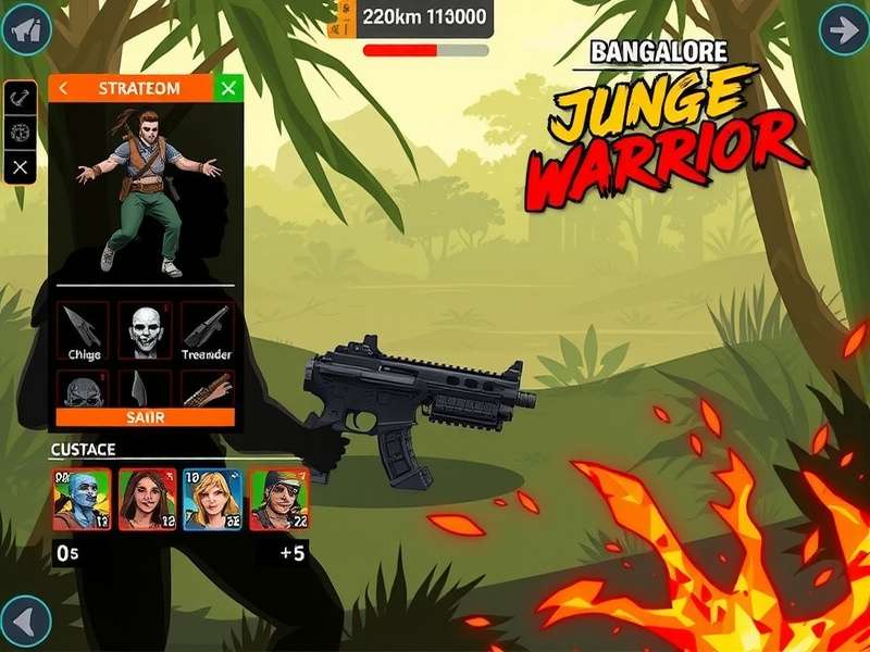 Bangalore Jungle Warrior combat strategy illustration