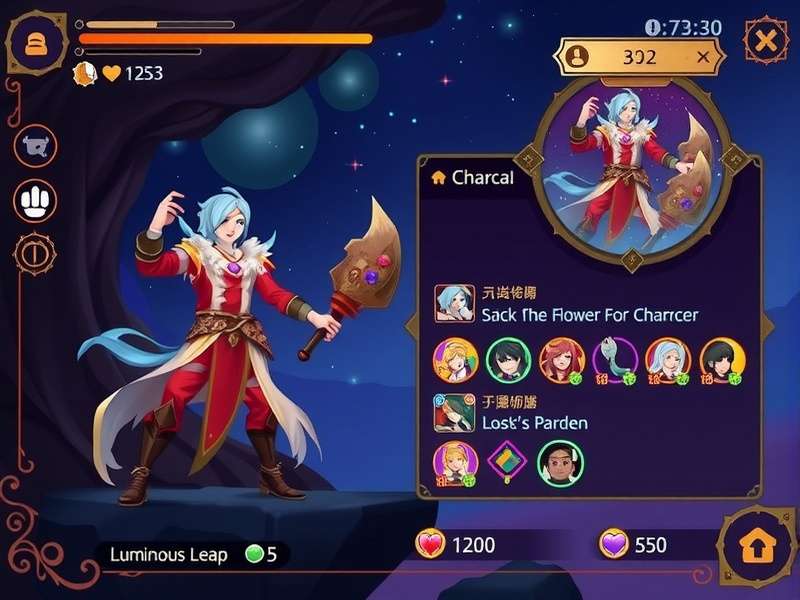 Luminous Leap Legend gameplay screenshot showing character in action