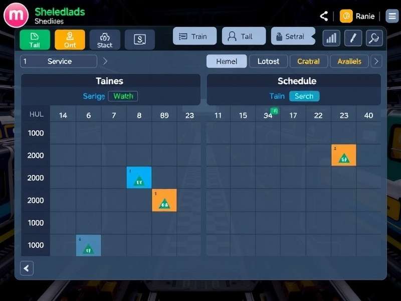 Mumbai Metro Mayhem scheduling interface