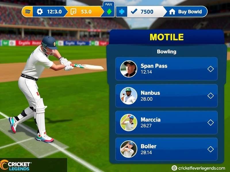 Cricket Fever Legends bowling controls and variations