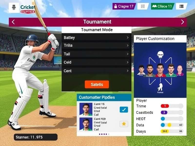 Cricket Grandmasters player customization options
