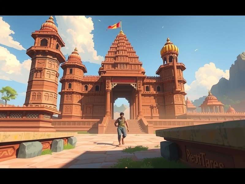 Temple Sprint Indian Odyssey development team working on game design