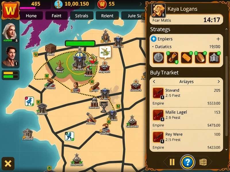 Wealth Wave Rampage empire management interface