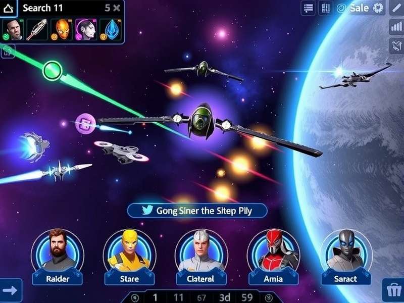Lunar Lash Stellar Showdown user interface and control panel