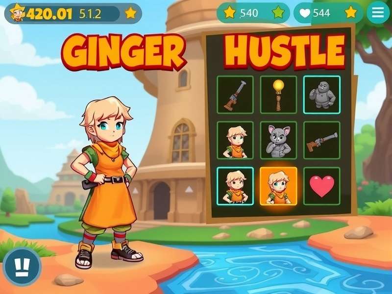Ginger Hasty Hustle multiplayer competition screen