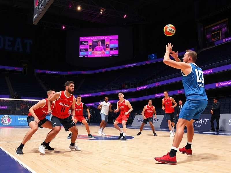 Festival Handball Elite star players in action during crucial match moments