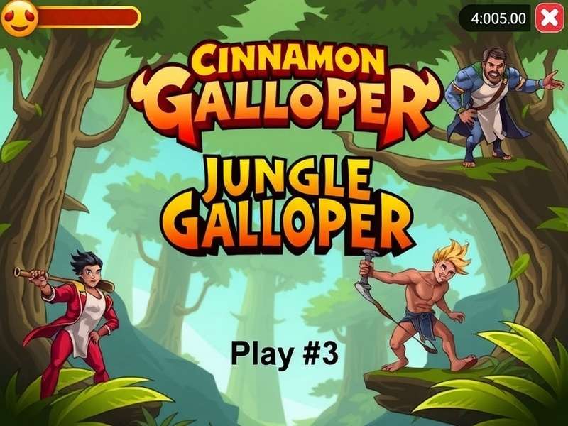 Cinnamon Jungle Galloper Gameplay Action Scene