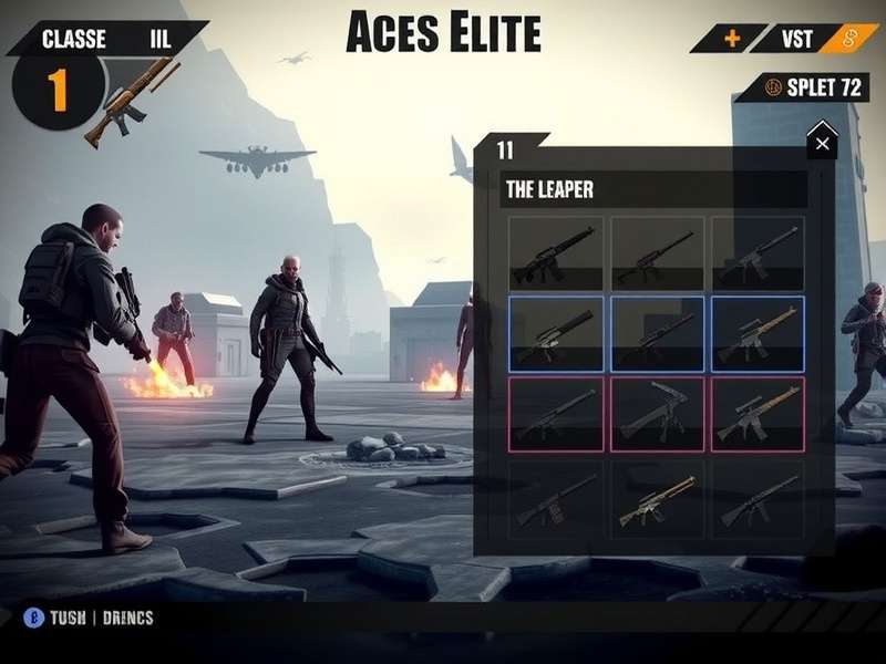 Aces Elite gameplay screenshot showing character in battle