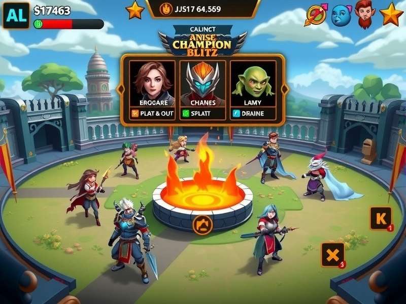 Anise Champion Blitz battle arena with multiple champions