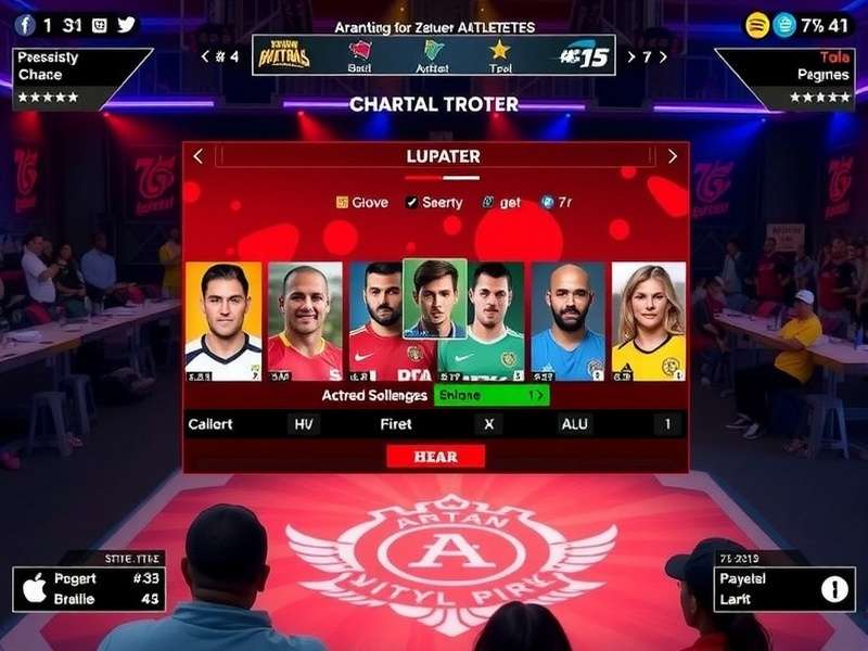 Anantnag Athletes gameplay screenshot showing character selection and interface