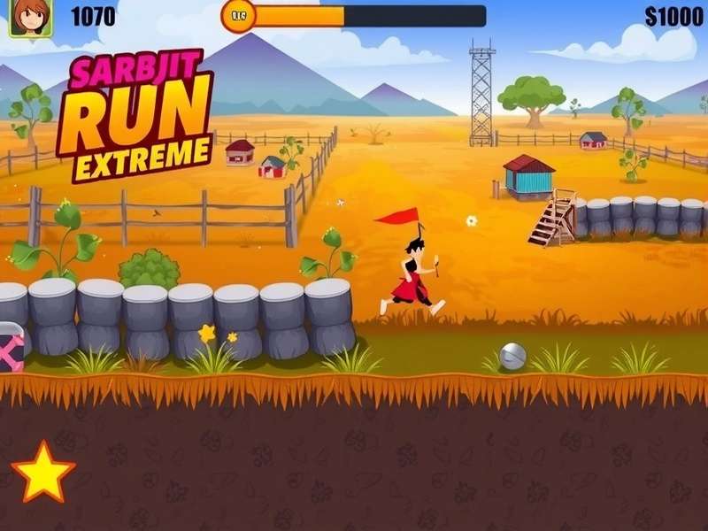 Sarbjit Run Extreme rural environment with fields and traditional buildings