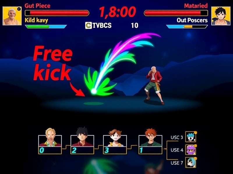 Set Piece Legends India gameplay screenshot showing free kick mechanics