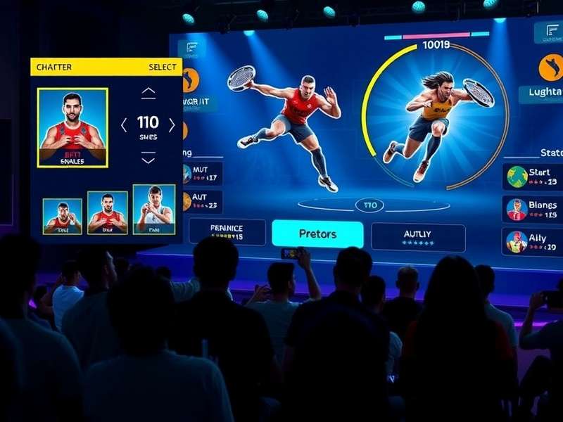 Anantnag Athletes character selection screen showing diverse athletes