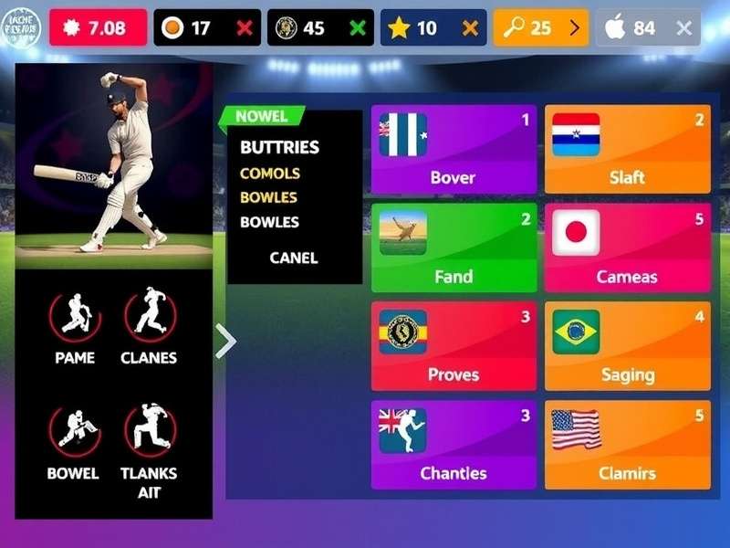 Cricket Fever Legends gameplay screenshot showing batting interface
